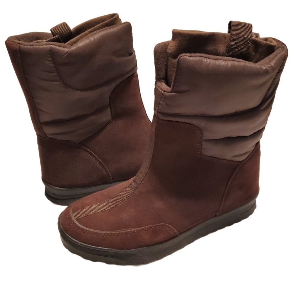 Lands' End Brown Suede Boots Size 8